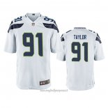 Maglia NFL Game Seattle Seahawks 91 Darrell Taylor Bianco