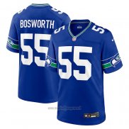 Maglia NFL Game Seattle Seahawks Brian Bosworth Throwback Retired Blu