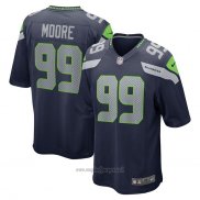 Maglia NFL Game Seattle Seahawks Damontre Moore Blu