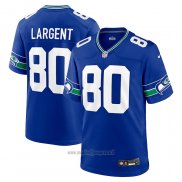 Maglia NFL Game Seattle Seahawks Steve Largent Throwback Retired Blu