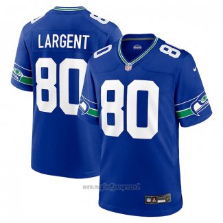 Maglia NFL Game Seattle Seahawks Steve Largent Throwback Retired Blu
