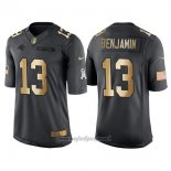 Maglia NFL Gold Anthracite Carolina Panthers Benjamin Salute To Service 2016 Nero
