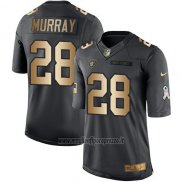 Maglia NFL Gold Anthracite Las Vegas Raiders Murray Salute To Service 2016 Nero