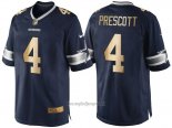 Maglia NFL Gold Game Dallas Cowboys Prescott Profundo Blu