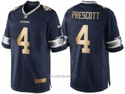 Maglia NFL Gold Game Dallas Cowboys Prescott Profundo Blu