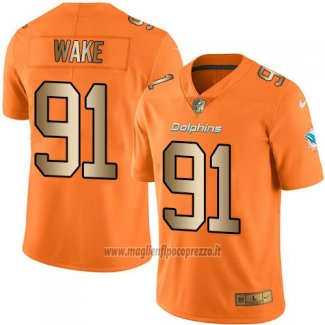 Maglia NFL Gold Legend Miami Dolphins Wake Arancione