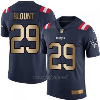 Maglia NFL Gold Legend New England Patriots Blount Profundo Blu