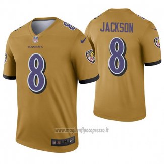 Maglia NFL Legend Baltimore Ravens 8 Lamar Jackson Inverted Or