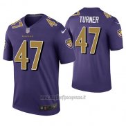 Maglia NFL Legend Baltimore Ravens De'lance Turner Viola Color Rush