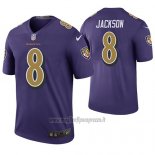 Maglia NFL Legend Baltimore Ravens Lamar Jackson Viola Color Rush