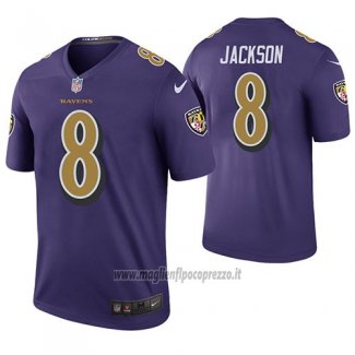 Maglia NFL Legend Baltimore Ravens Lamar Jackson Viola Color Rush