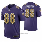 Maglia NFL Legend Baltimore Ravens Ty Montgomery Viola Color Rush