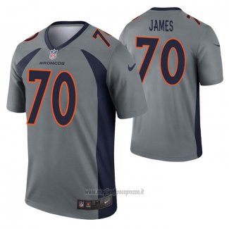 Maglia NFL Legend Denver Broncos Ja'wuan James Inverted Grigio