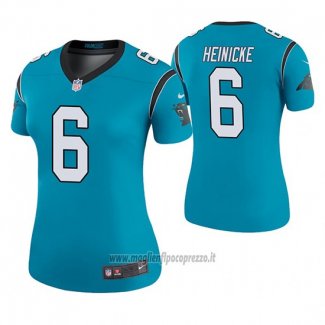 Maglia NFL Legend Donna Carolina Panthers Taylor Heinicke Blu Color Rush