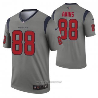 Maglia NFL Legend Houston Texans Jordan Akins Inverted Grigio