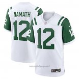 Maglia NFL Legend New York Jets Joe Namath Classic Alternato Bianco