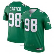 Maglia NFL Legend Philadelphia Eagles Jalen Carter Alternato Verde