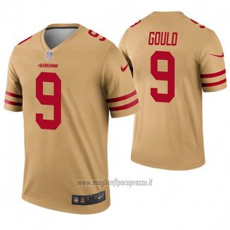 Maglia NFL Legend San Francisco 49ers 9 Robbie Gould Inverted Or