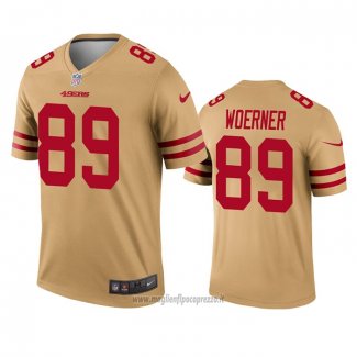 Maglia NFL Legend San Francisco 49ers Charlie Woerner Inverted Or
