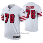 Maglia NFL Legend San Francisco 49ers Shon Coleman Bianco Color Rush