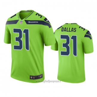 Maglia NFL Legend Seattle Seahawks Deejay Dallas Green Color Rush