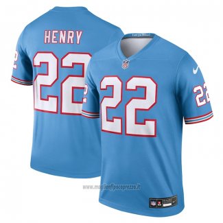 Maglia NFL Legend Tennessee Titans Derrick Henry Oilers Throwback Blu