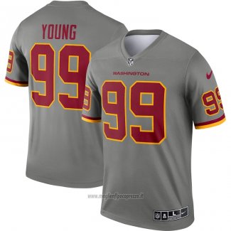 Maglia NFL Legend Washington Commanders Chase Young Inverted Grigio