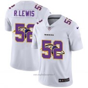 Maglia NFL Limited Baltimore Ravens R.Lewis Logo Dual Overlap Bianco