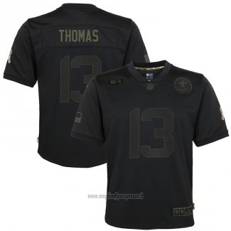 Maglia NFL Limited Bambino New Orleans Saints Michael Thomas 2020 Salute To Service Nero