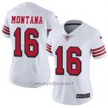 Maglia NFL Limited Bambino San Francisco 49ers 16 Joe Montana Bianco Rush Stitched Vapor Untouchable