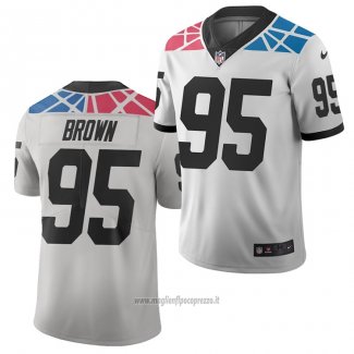 Maglia NFL Limited Carolina Panthers Derrick Brown Citta Edition Bianco