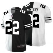 Maglia NFL Limited Carolina Panthers McCaffrey White Black Split