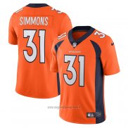 Maglia NFL Limited Denver Broncos Justin Simmons Vapor Untouchable Arancione