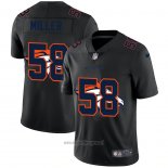 Maglia NFL Limited Denver Broncos Miller Logo Dual Overlap Nero