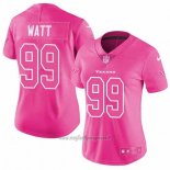 Maglia NFL Limited Donna 99 Watt Houston Texans Rosa