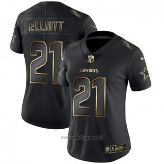 Maglia NFL Limited Donna Dallas Cowboys Elliott Vapor Untouchable Nero