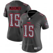 Maglia NFL Limited Donna Kansas City Chiefs Mahomes Static Fashion Grigio