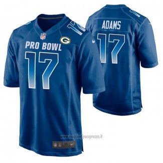 Maglia NFL Limited Green Bay Packers Davante Adams 2019 Pro Bowl Blu