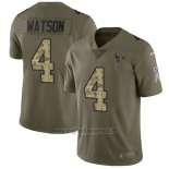 Maglia NFL Limited Houston Texans 4 Deshaun Watson Stitched 2017 Salute To Service