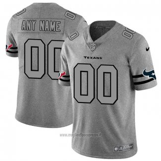 Maglia NFL Limited Houston Texans Personalizzate Team Logo Gridiron Grigio