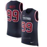 Maglia NFL Limited Houston Texans Senza Maniche 99 Watt Blu