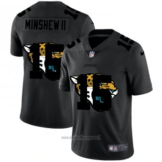 Maglia NFL Limited Jacksonville Jaguars Minshew Ii Logo Dual Overlap Nero