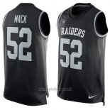 Maglia NFL Limited Las Vegas Raiders Senza Maniche 52 Mack Nero