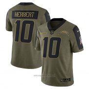 Maglia NFL Limited Los Angeles Chargers Justin Herbert 2021 Salute To Service Verde