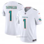 Maglia NFL Limited Miami Dolphins Tua Tagovailoa Vapor F.u.s.e. Bianco