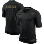 Maglia NFL Limited New England Patriots Edelman 2020 Salute To Service Nero
