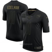 Maglia NFL Limited New England Patriots Edelman 2020 Salute To Service Nero