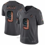 Maglia NFL Limited New Orleans Saints Brees Retro Flag Nero
