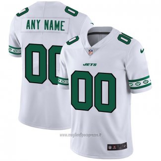 Maglia NFL Limited New York Jets Personalizzate Team Logo Fashion Bianco