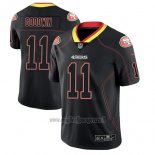 Maglia NFL Limited San Francisco 49ers Marquise Goodwin Nero Color Rush 2018 Lights Out